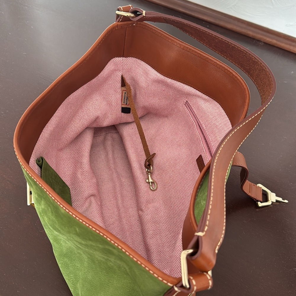 Dooney &Bourke suede and leather shoulder bag - Picture 7 of 10